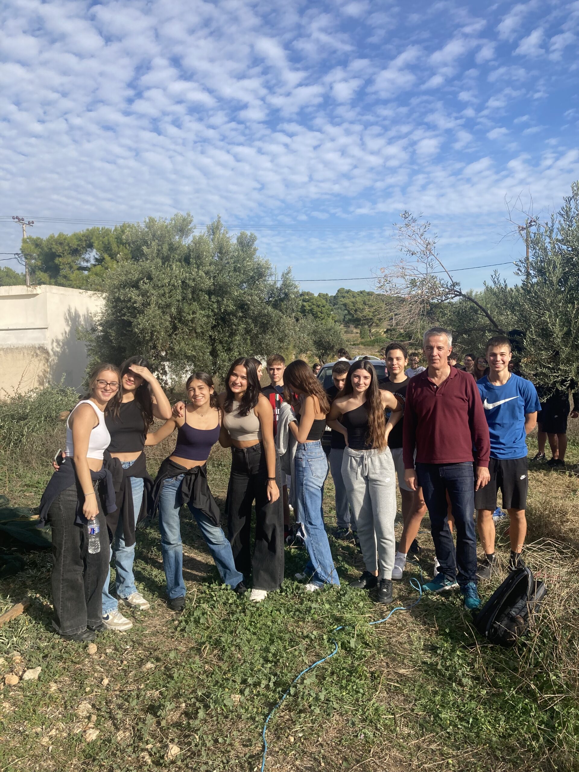 GOODFOOD Greek students learning about olive oil production – Rafina, Greece, 2023.