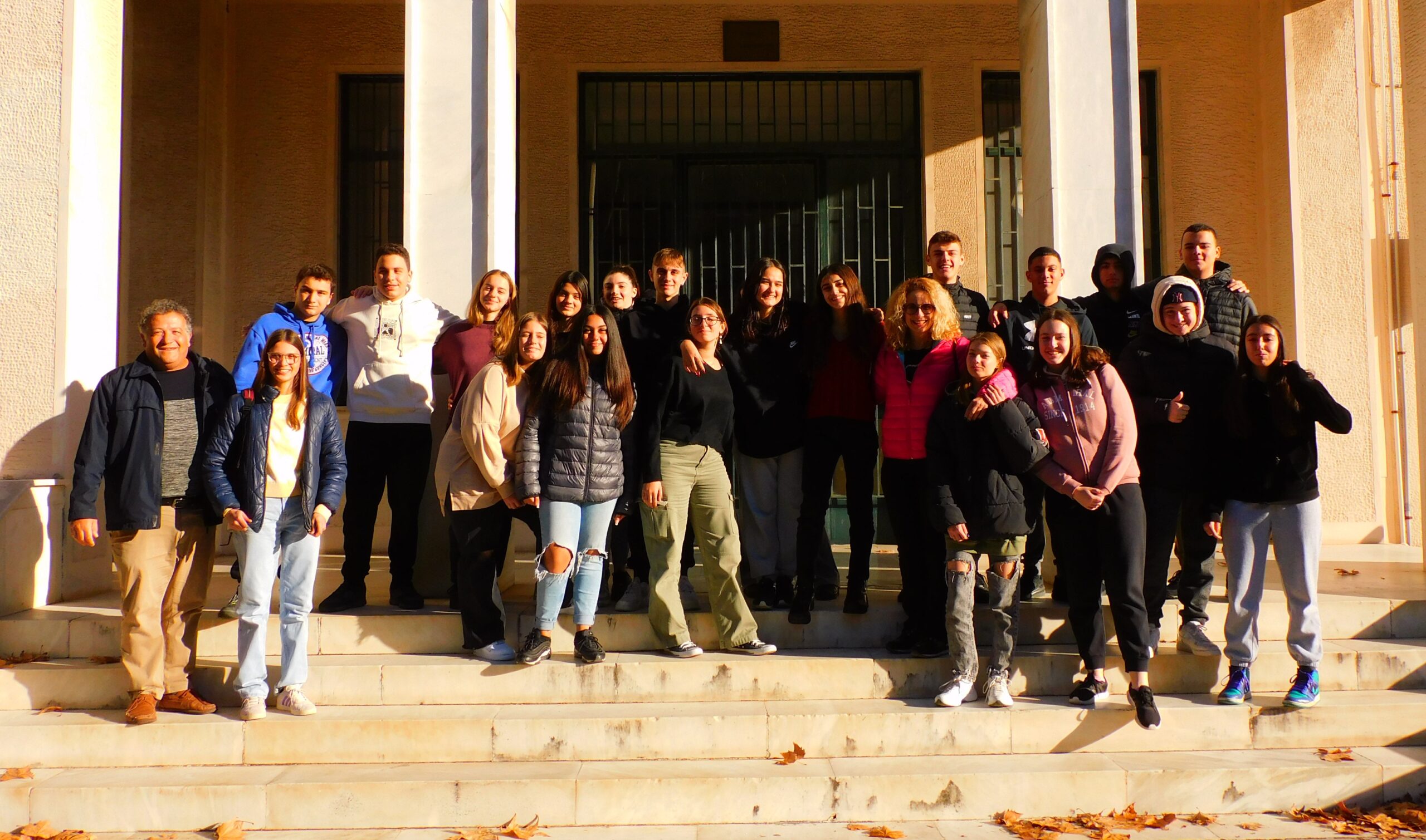 The Greek students from the 1st Lyceum Rafina visit the Agricultural University – Greece, 2023.